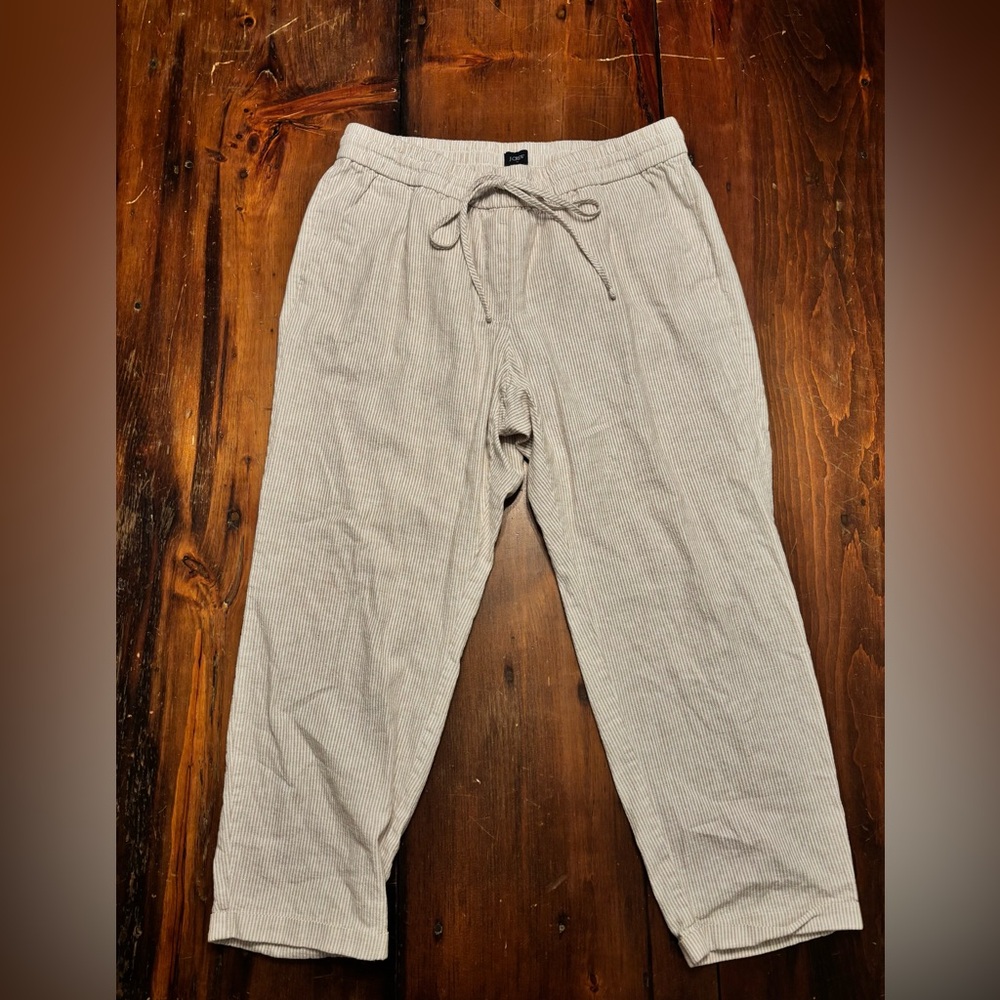 J. Crew Gray Striped Women's Pants